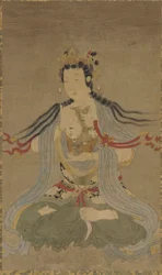Guanyin con rama de sauce, dinastía Ming, siglo XVII