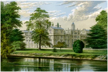 Wilton House, Wiltshire, hogar del Conde de Pembroke y Montgomery, c1880