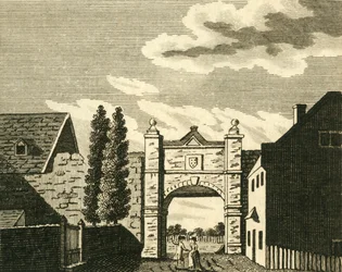 Puerta de Wincheap, en Canterbury, c1786