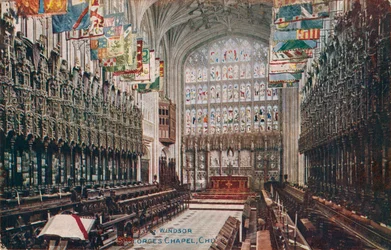 Windsor, Capilla de San Jorge, Coro c1916