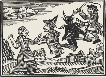 Brujas, de El Mundo Invisible por Cotton Mather, 1689