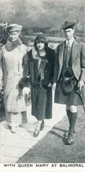 Con la Reina María en Balmoral, 1924