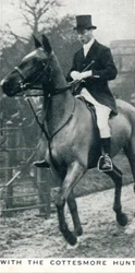 Con la caza de Cottesmore, c1927