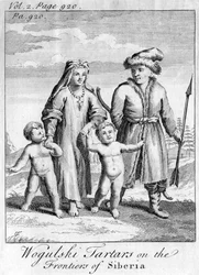 Tártaros Wogulski en las fronteras de Siberia, c1740