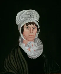 Mujer de negro, 1820-40.