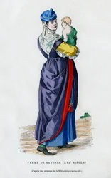 Mujer de Bayona, Francia, siglo XVI, 1882-1884