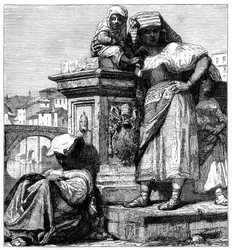 Mujeres de la Campagna en Roma