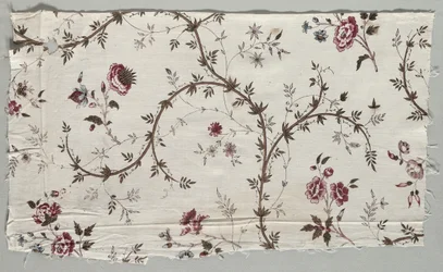 Fragmento de algodón impreso en xilografía, 1785