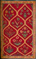 Alfombra de lana. Fábrica Real India de Lahore, siglo XVII, 1903