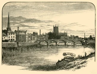 Worcester, desde el puente del ferrocarril, 1898