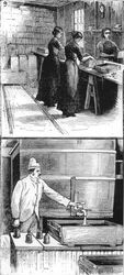 Trabajadores en Nobel Explosives Company Limited, Ardeer, Ayrshire, 1884