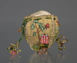 Bolsa tejida, 1700s