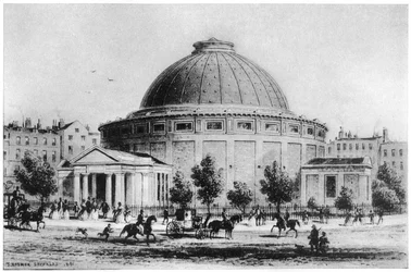 El Globo de Wyld, Leicester Square, Londres, 1851-1862 1907