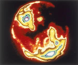 Imagen de rayos X del sol, Skylab, años 1970