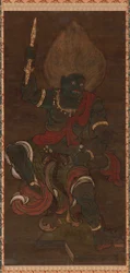 Forma Yaksa de Vajrapani Blue Fudo, período Kamakura, siglos XIII-XIV