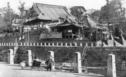 Templo budista Yakushi, Motomachi, Yokohama, Japón, siglo XX