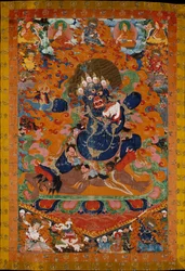 Yamantaka, destructor del dios de la muerte, principios del siglo XVIII
