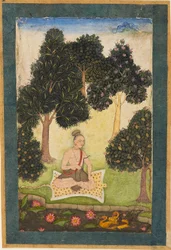 Yogini en el bosque, c. 1620