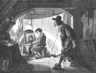 Joven Rubens sorprendido por su maestro, Van Oort, 1875