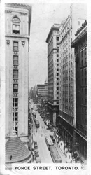 Calle Young, Toronto, Canadá, c1920s