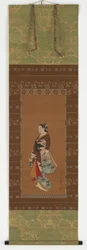 Yujo de pie, período Edo