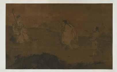 Zhongli Quan buscando el Dao, dinastía Ming, siglo XV