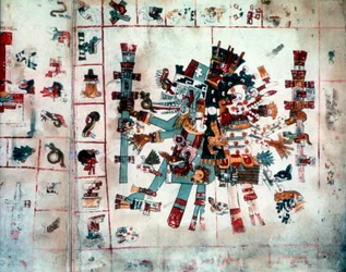 Forma zoomorfa del Códice Borgianus, Mixteca, México precolombino, c1400