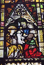 Adoración de los Magos, originalmente de Aerschot, cerca de Lovaina (detalle)
