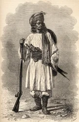 Un soldado afgano, ilustración de 