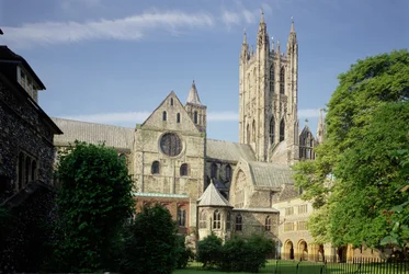 Catedral de Canterbury, Exterior de la Catedral (1070-1834) Escuela Inglesa, Kent, Reino Unido