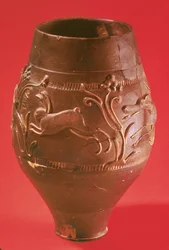 Cazuela de caza, romana, finales del siglo II-III