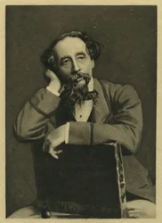 Charles Dickens, retrato después de una fotografía de Herbert Watkins (b.1828)