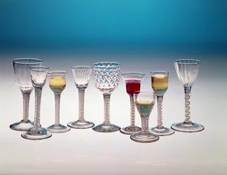Colección de copas de vino, c.1755-60