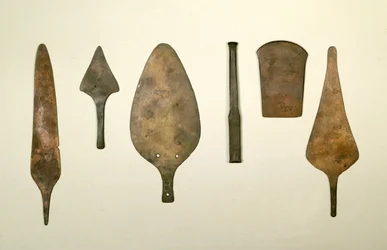 Instrumentos de cobre, Harappa, 2300-1750 a.C.