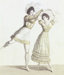 Diseño de vestuario para un ballet en la Royal Opera House (diseñador desconocido)