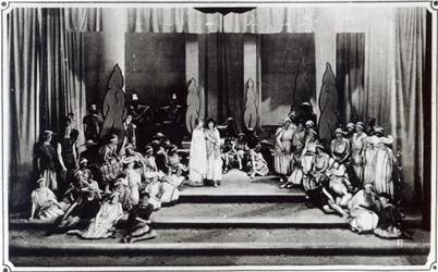 Primera representación teatral en Inglaterra del Oratorio Semele de Handel, 1925