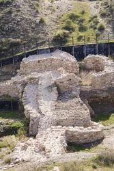 Puerta, barbacana y parte de las murallas de la ciudad, Los Millares, cerca de Santa Fe Mondujar