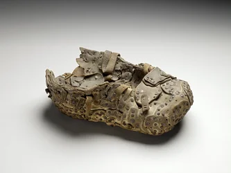 Bota del ermitaño, Galería Tradescant (cuero y hierro)