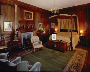 Hoghton Tower, Lancashire: Habitación de Buckingham, finales del siglo XVII