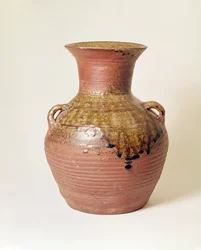 Jarra de la Dinastía Han (206 a.C.-220 d.C.). Proto Porcelana