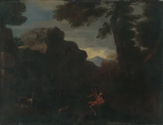 Paisaje con figuras