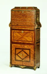Secretaire cartonnier chapado de Luis XV c.1740