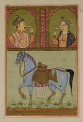 Shah Jahan (1592-1666) y Muntaz Mahal, su esposa (d.1629), Mughal