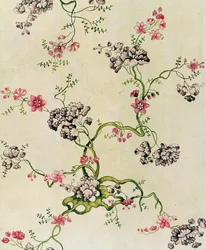 Diseño de seda por Anna Maria Garthwaite, 1740