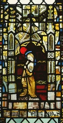 San Juan de una ventana de Crucifixión, británica, siglo XV