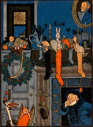 La noche antes de Navidad, por Denlow, 1903