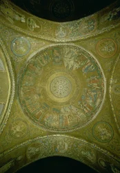 La historia de José, mosaico de la 3.ª cúpula en el vestíbulo de la Basílica de San Marcos, Venecia