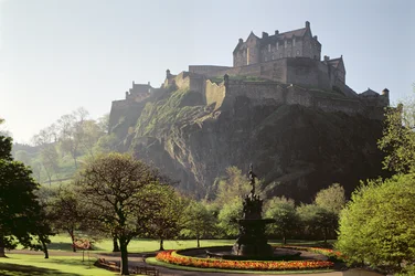 Vista del Castillo de Edimburgo, Escocia