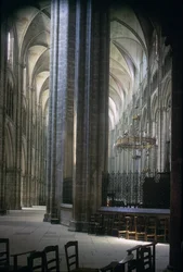 Vista del interior, Catedral de Durham, construida 1093-1289