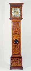 Reloj de pie de marquetería de nogal, por Daniel Quare (1649-1712)
